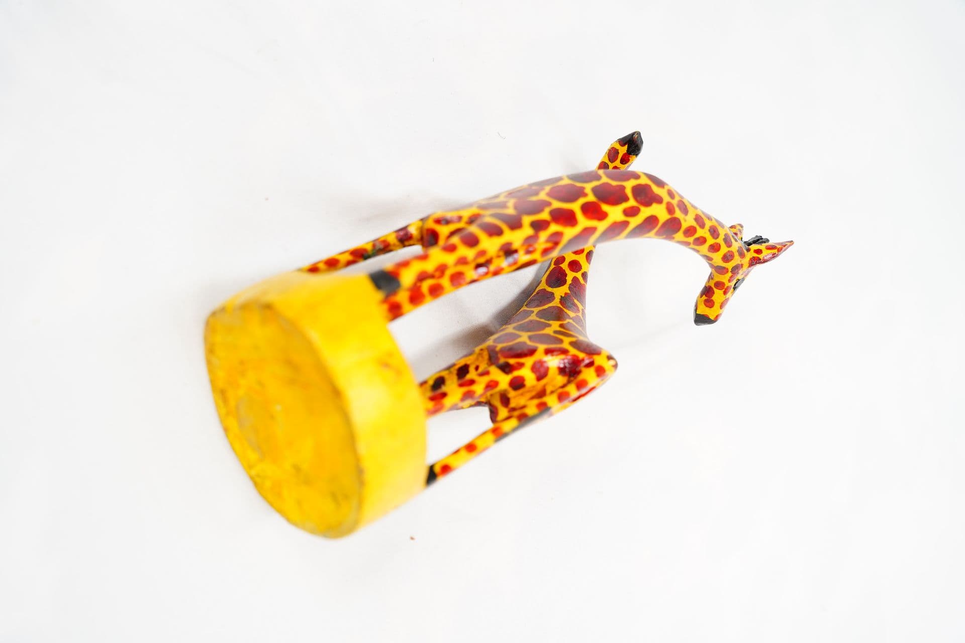Painted giraffe figures